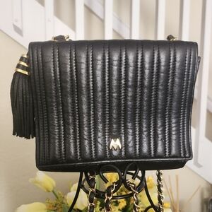 MARY ANN ROSENFELD VINTAGE LEATHER SHOULDER BAG